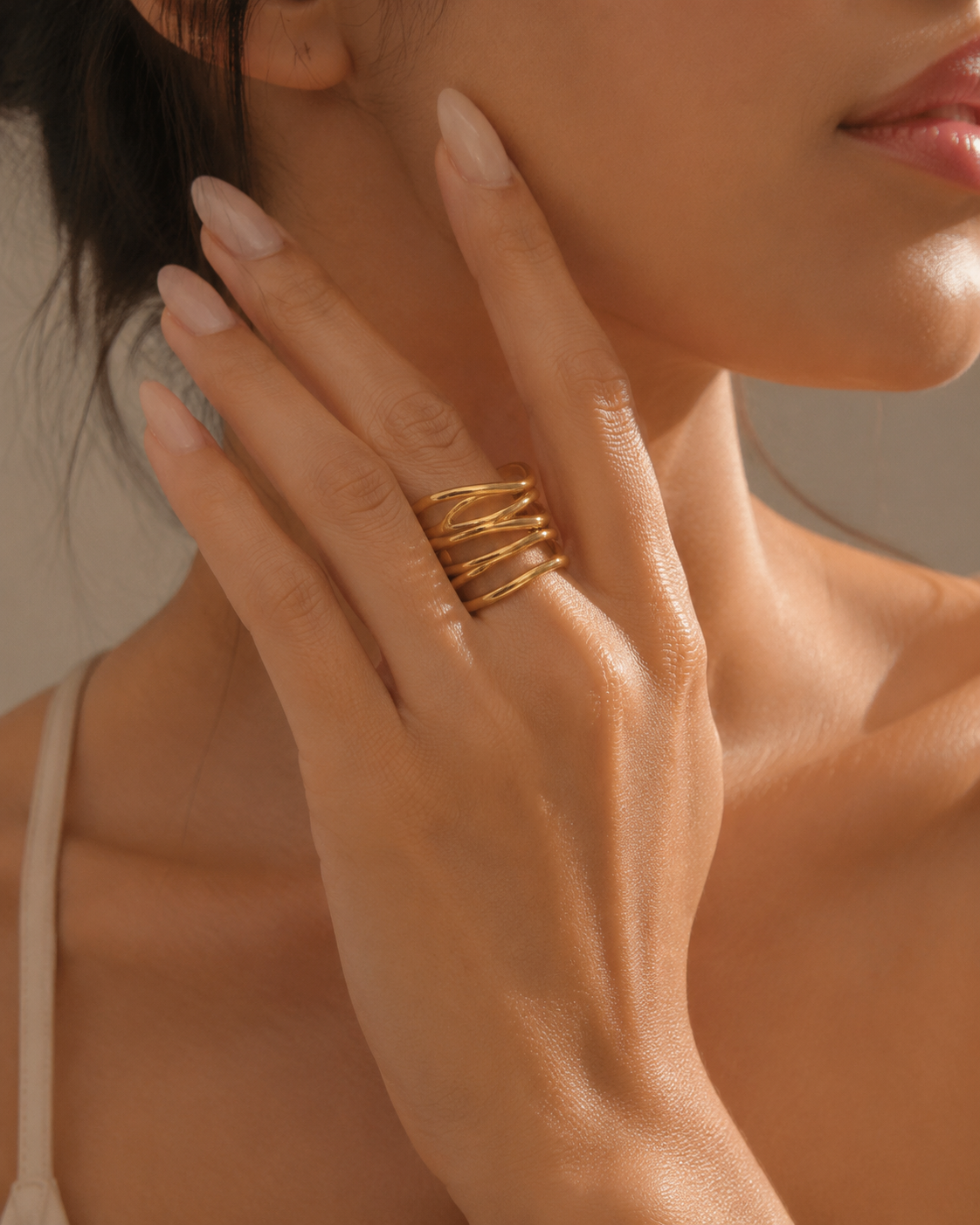 Sculptura Loop Stainless Steel Ring