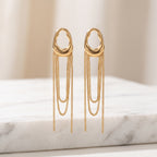 Drift Chain Tassel Earrings