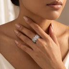 Flora Crown Open Ring