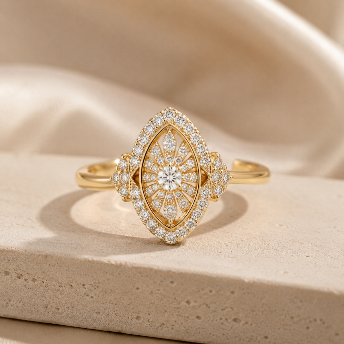 Aurora Vintage Radiance Ring