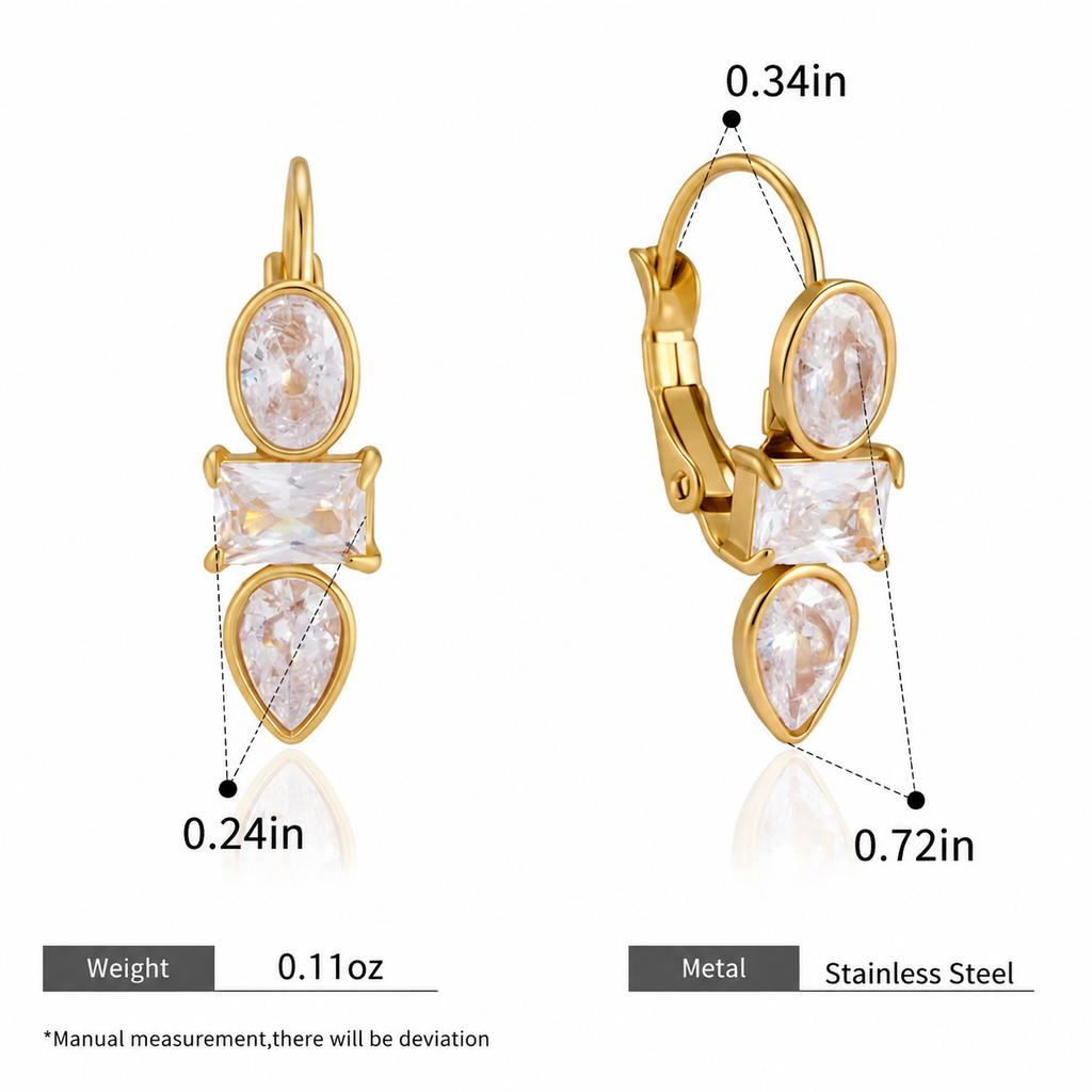 Étoile Lumière Crystal Drop Earrings