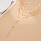 Divine Grace Layered Cross Necklace Set