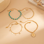 Santorini Tide Boho Bracelet Stack