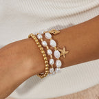 Malibu Pearl Shore Bracelet Stack
