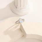Celestial Moonstone Crown Ring