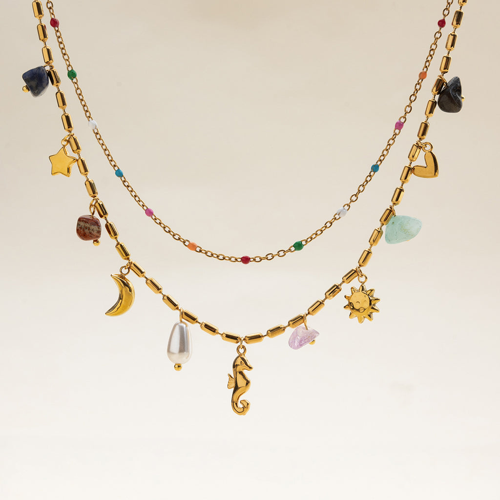 Seabloom Bohemian Charm Necklace