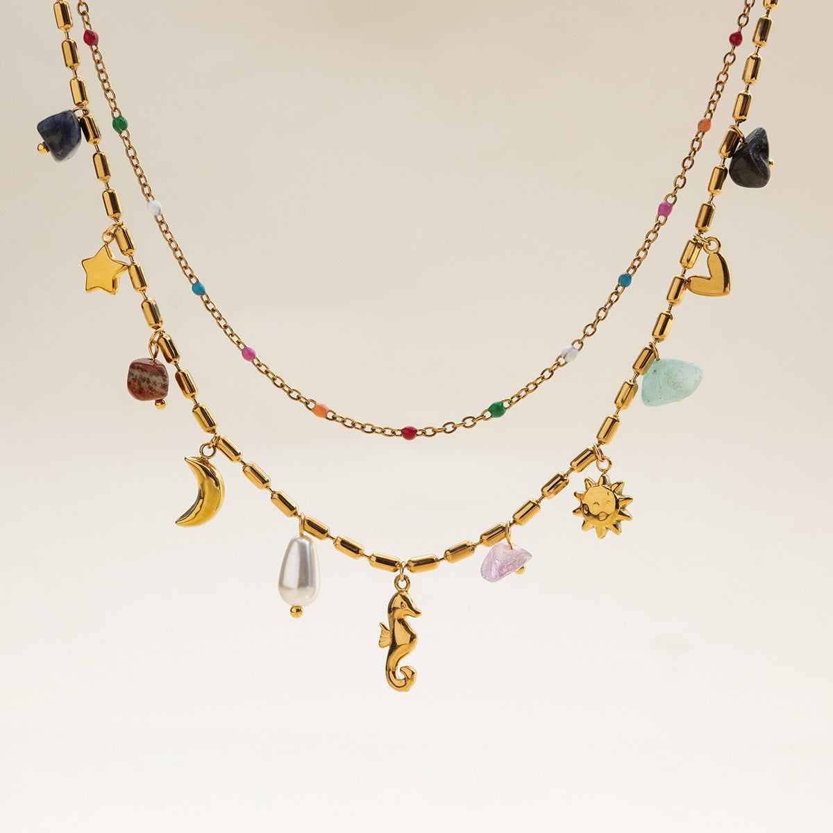 Seabloom Bohemian Charm Necklace