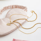 Radiant Heart Crystal Layered Necklace