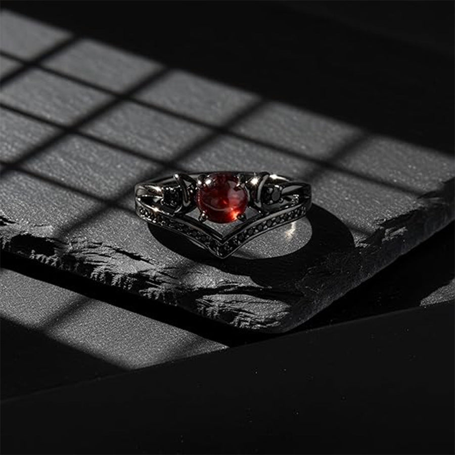 Celestial Moonstone Crown Ring