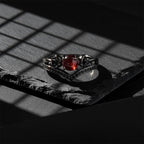 Celestial Moonstone Crown Ring