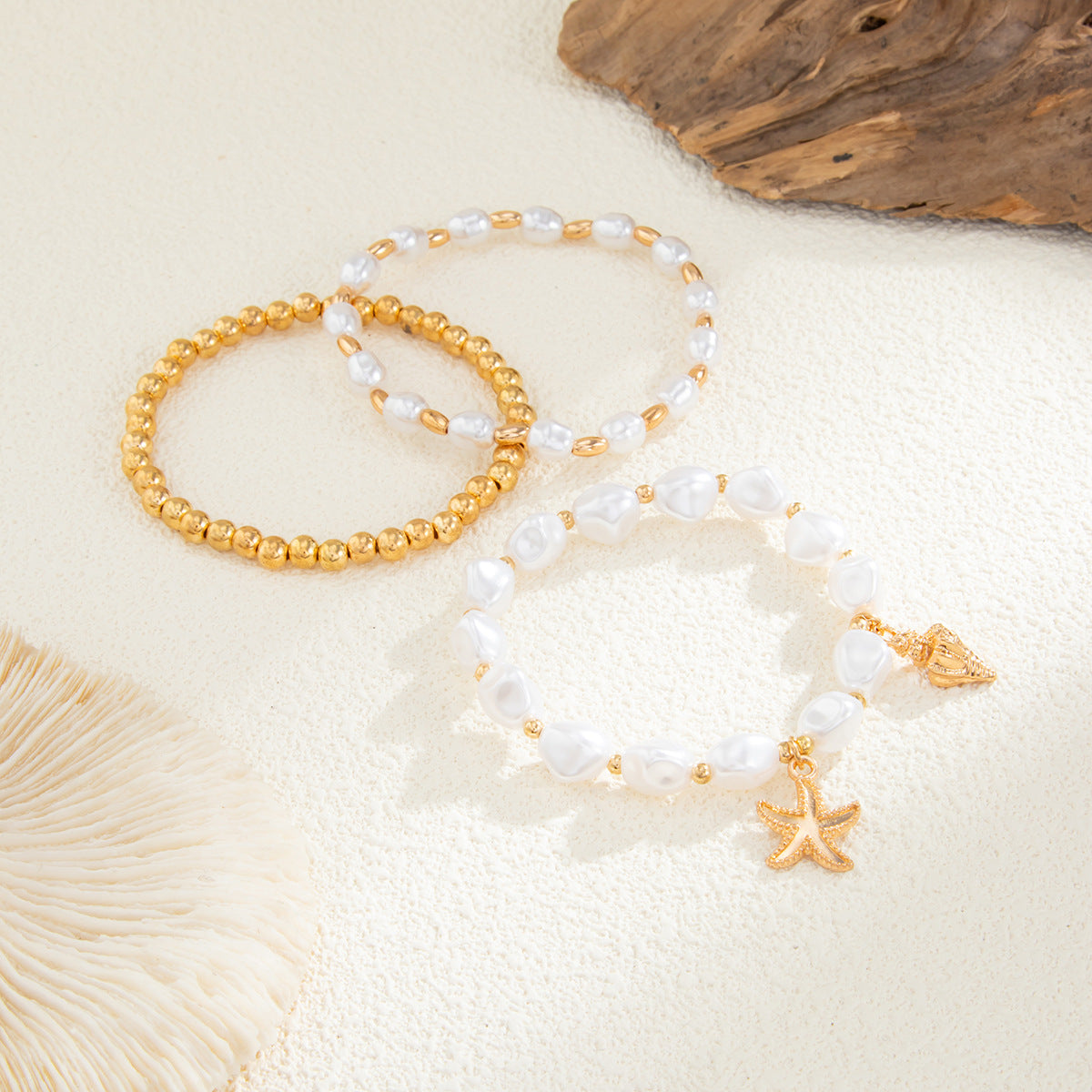 Malibu Pearl Shore Bracelet Stack