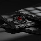Celestial Moonstone Crown Ring