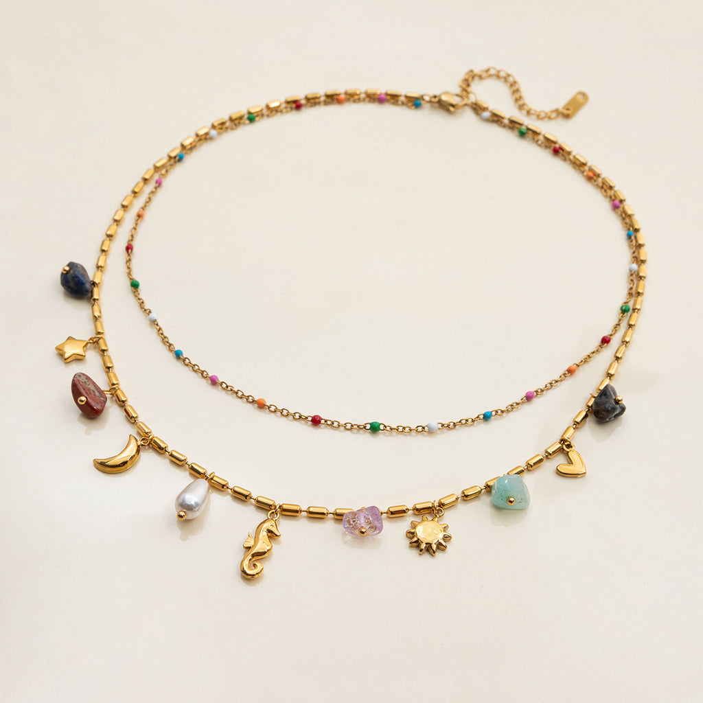 Seabloom Bohemian Charm Necklace