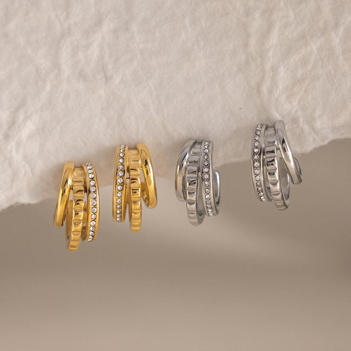 Lumière Duo Hoops Earrings