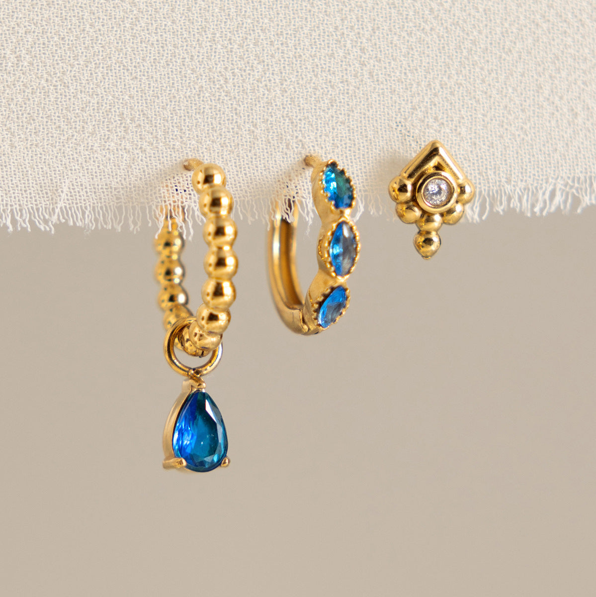 Azure Tide Earring Set