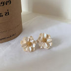 Camellia Pearl Studs