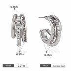 Lumière Duo Hoops Earrings