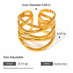 Sculptura Loop Stainless Steel Ring