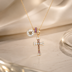 Aurora Cross Glow Necklace